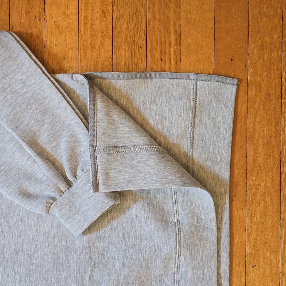 Rachel Zoe, Mockneck Boxy Drop Shoulder Sweatshirt, Gray, EUC, Women's XL - Picture 9 of 14